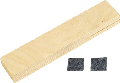 Produktbild von Holzstück - Höhenausgleich mit Filz für Tigana Fahrradkörbe