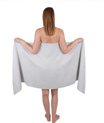 Produktbild von Betz XXL Saunatuch 70 x 200 cm BERLIN  Badetuch 100% Baumwolle Farbe – silbergrau