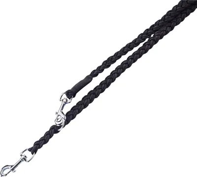 Produktbild von Nobby Führleine geflochten schwarz, Maße: 200 cm / 25 mm