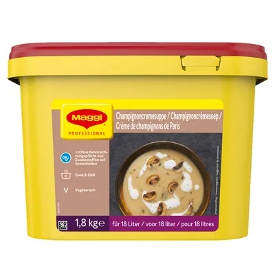Image de Maggi Classic Champignoncremesuppe 1800g