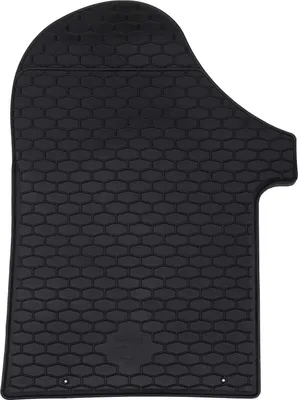 Image de vidaXL Tapis de voiture 2 pièces Noir Caoutchouc