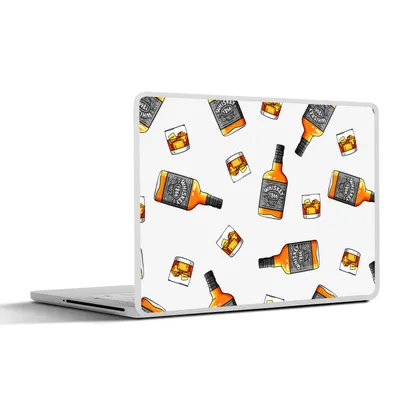 Produktbild von MuchoWow® Laptop Aufkleber Sticker Cover Whiskey - Glas - Design 30x21 cm - Sticker für Laptop - Selbstklebend
