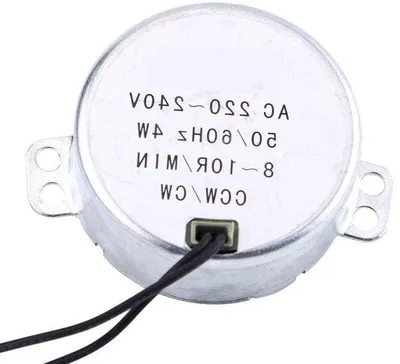 Zdjęcie produktu dla Silnik przemysłowy synchroniczny 220/240 V, 4 W, 50/60 Hz – CCW/CW – silnik z reduktorem 8–10 obrotów