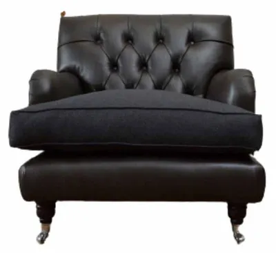 Produktbild von Chesterfield Design Sessel Couch Polster Luxus Couchen 1 Sitz Leder Neu