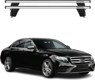 Produktbild von Menabo Dachträger für Mercedes E Klasse W213 Limo 2016-2023 75kg Alu Silber 2x