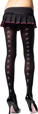 Produktbild von Totenkopf Strumpfhose - für Halloween Kostüm Damen