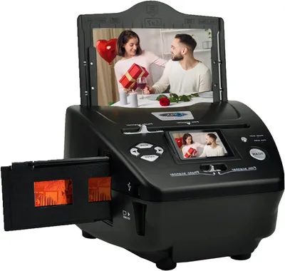 Productafbeelding van Digitale filmscanner - Dia en negatief - Oude beelden digitaliseren - Stand-alone scannen - 16 Megapixel - Zwart