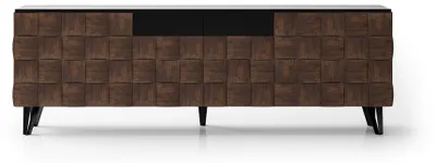 Productafbeelding van Elegante, bruine houten console in klassieke stijl