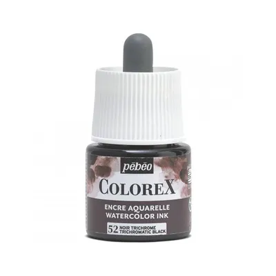 Produktbild von Pébéo Colorex Aquarellfarbe, 45 ml, Trichromschwarz