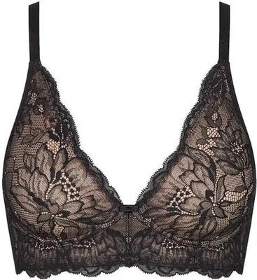 Produktbild von Triumph Amourette Charm, Schwarz, Wirefree, Muster, Weiblich, Blumenmuster, Rücken