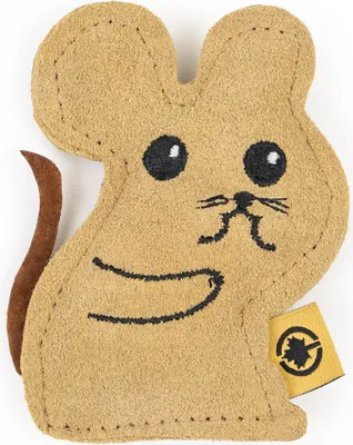 Produktbild von Katzenspielzeug Duft-Kissen aus Leder mit Katzenminze · Maus