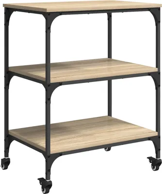 Obrázok produktu pre vidaXL Kuchynský vozík Sonoma dub 60 x 41 x 76 cm drevený materiál