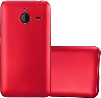 Produktbild von Cadorabo Schutzhülle für Nokia Lumia 640 XL Hülle in Rot Handyhülle TPU Silikon Etui Cover Case