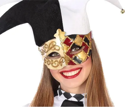 Immagine prodotto di Maschera teatrale Atosa Oro Oro Taglia unica