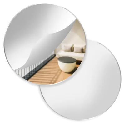 Produktbild von Selbstklebender Acrylspiegel Rund 20cm - 2er Set