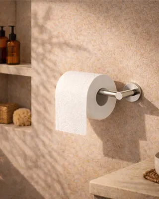 Immagine prodotto di Portarotolo in acciaio nichel spazzolato Minimal