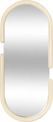 Produktbild von Spiegel pool oval 39x90cm beige  - Atmosphera créateur d'intérieur