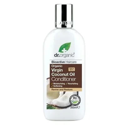 Produktbild von Dr.Organic Virgin Coconut Oil Conditioner Odżywka regenerująca do włosów kręconych i grubych, 265ml