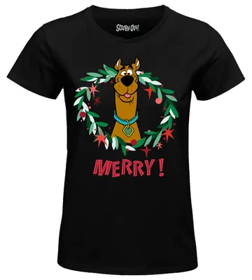 Image de T-shirt Scooby-Doo pour femmes, couleur noire, taille M