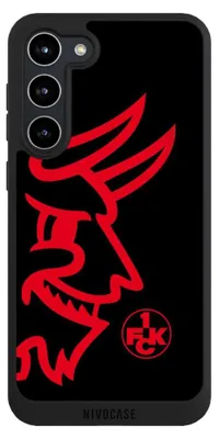 Produktbild von NIVOCASE Handyhülle für Samsung Galaxy S23+  Hülle NIVOpure Case Schwarz 1. FC Kaiserslautern Logo Offizielles Lizenzprodukt