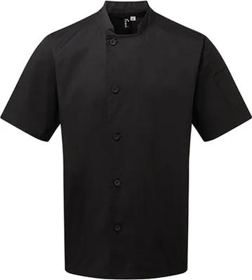 Immagine prodotto di Premier Workwear PR900 | Giacca da cuoco essenziale a maniche corte - Colore: Nero - Taglia: XXL