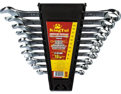 Immagine prodotto di Set di chiavi combinate Kingtul, 10 pezzi, 6-22 mm, cromavanadio