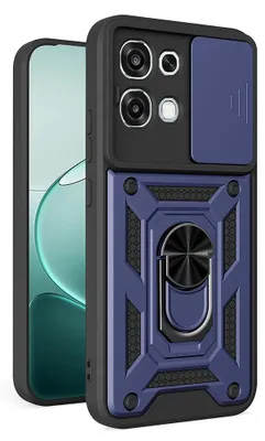 Zdjęcie produktu dla Techsuit etui z serii przesuwaną Oppo A6 Pro 4G Oppo A6 Pro 5G - niebieskie