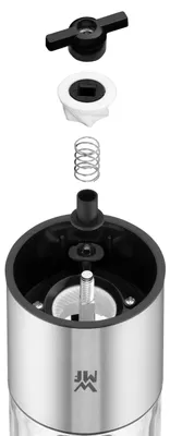 Produktbild von WMF Elektrische Mühle, Salz- & Pfeffermühle, Edelstahl, Glas, Edelstahl, Keramik, Pfeffer, Salz, AAA