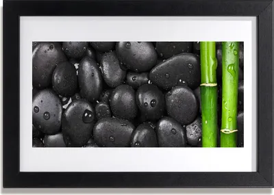 Produktbild von Bild 30x20 MDF-Rahmen Wandkunst Stem Bamboo Spa
