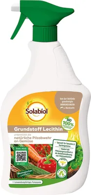 Produktbild von Grundstoff Lecithin Solabiol Pflanzenstärkung Spray 1 l anwendungsfertiges Pumpspray natürliche Pilzabwehr an Gemüsen