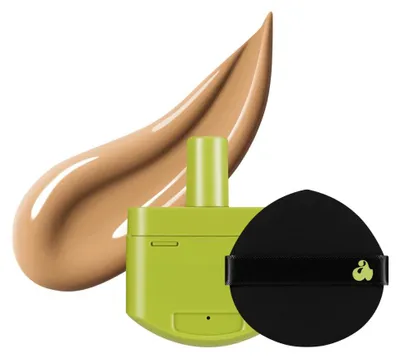 Zdjęcie produktu dla UNLEASHIA - Satin Wear Healthy-Green Cushion Re-Feel 23W Bisque SPF30 PA++, 15 g - Uzupełnienie do podkładu w formie cushion
