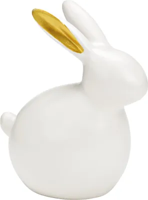 Obrázek produktu pro Keramický zajíček GILDED BUNNY 14 cm bílý