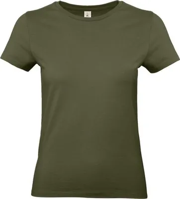Produktbild von Damen-T-Shirt, Kurzarm - B&C #E190/W - urban khaki - Größe XL