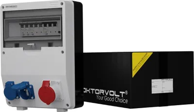 Immagine prodotto di Distributore di potenza TD-S/FI 1x16A 2x230V franz/belg Sistema Doktorvolt DV-6947-F