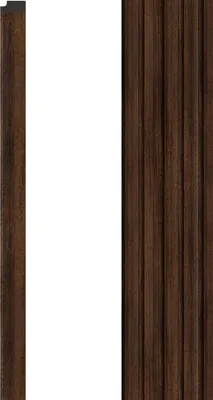 Produktbild von VOX Wandpaneel R-TRIM Linerio M-Line - Akustikpaneel - Innendekoration - Schokolade 265x2,6x1,2 cm 1 Stück