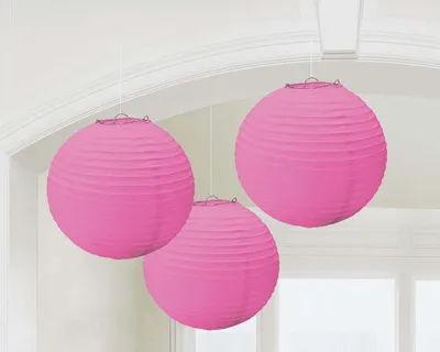 Produktbild von 3 Summer Tale Lampions pink 24cm