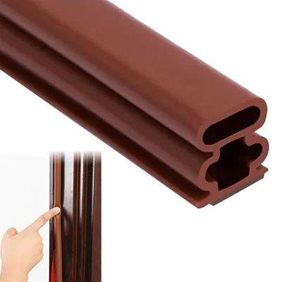 Produktbild von STILVORA Türdichtung Selbstklebende, Türdichtung Gummidichtung 10x10 mm, Türdichtung schalldicht, Silikon Türdichtung 6m, Dichtungsband für Türen und Fenster
