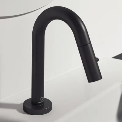 Immagine prodotto di Ideal Standard Ceraline, rubinetto a colonna, sporgenza 126 mm F2842XG Nero