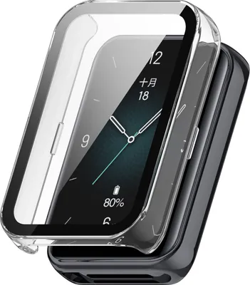 Obrázok produktu pre Pre Honor Band 9 plastové puzdro na inteligentné hodinky + H9 ochrana tvrdého skla Transparent