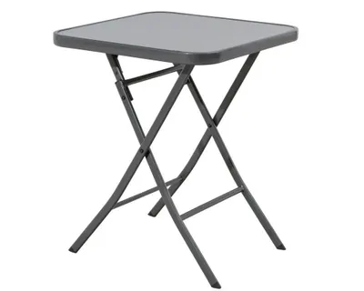 Produktbild von TrendLine Glastisch Terni klappbar anthrazit 60 x 60 x 71 cm
