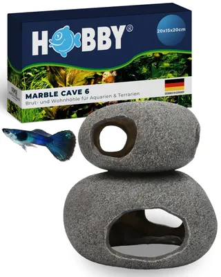 Produktbild von HOBBY Aquaristik Marble Cave 6 I 20 x 15 x 20 cm I Brut- und Versteckhöhle für A