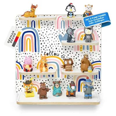 Produktbild von Regenbogen - stadtecken® Erweiterungsregal für Toniebox & Figuren – Wandregal – Ordnung & Aufbewahrung für Tonie-Hörfiguren