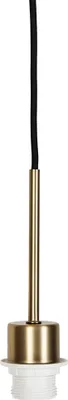 Produktbild von QAZQA - Moderne Hängelampe I Pendellampe I Pendelleuchte Bronze mit schwarzem Kabel - Combi 1 I Wohnzimmer I Schlafzimmer - Stahl Rund - LED geeignet E27