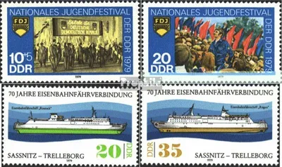 Produktbild von Briefmarken DDR 1979 Mi 2426-2427,2429-2430 (kompl.Ausgaben) postfrisch Nationales Jugendfestival Berlin