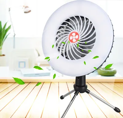 Produktbild von Outdoor tragbare multifunktionale USB Camping Fan Licht Camping Fan Fan Outdoor leistungsstarke Mini Fan Beleuchtung