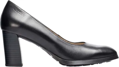 Produktbild von Klassische Damen Leder Pumps Fenix Schwarz mit MemoryGel-Einlegesohle und flexibler Gummisohle