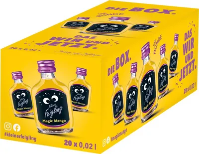 Produktbild von Kleiner Feigling Magic Mango Likör | 15 % vol | 20 x 0,02 l