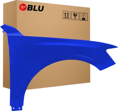 Immagine prodotto di BLU Parafango compatibile con Audi Q5 8R LY5Q Destra Blau SepangBlau | 2008-2016 | Anteriore | Verniciato | Pronto per il montaggio | Acciaio