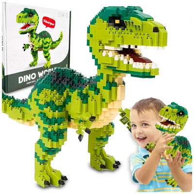 Produktbild von Konstruktionsbausteine Dinosaurier Velociraptor 1457 Teile