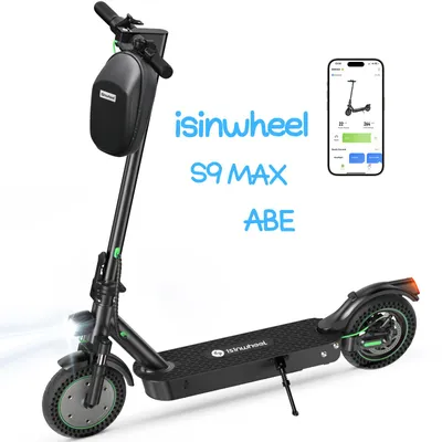 Image de S9 Max ( ABE), trottinette électrique intelligente pour adultes, moteur 500W, batterie 42V 10Ah, vitesse maximale de 20 km/h, frein électrique ABS, charge maximale de 120 kg